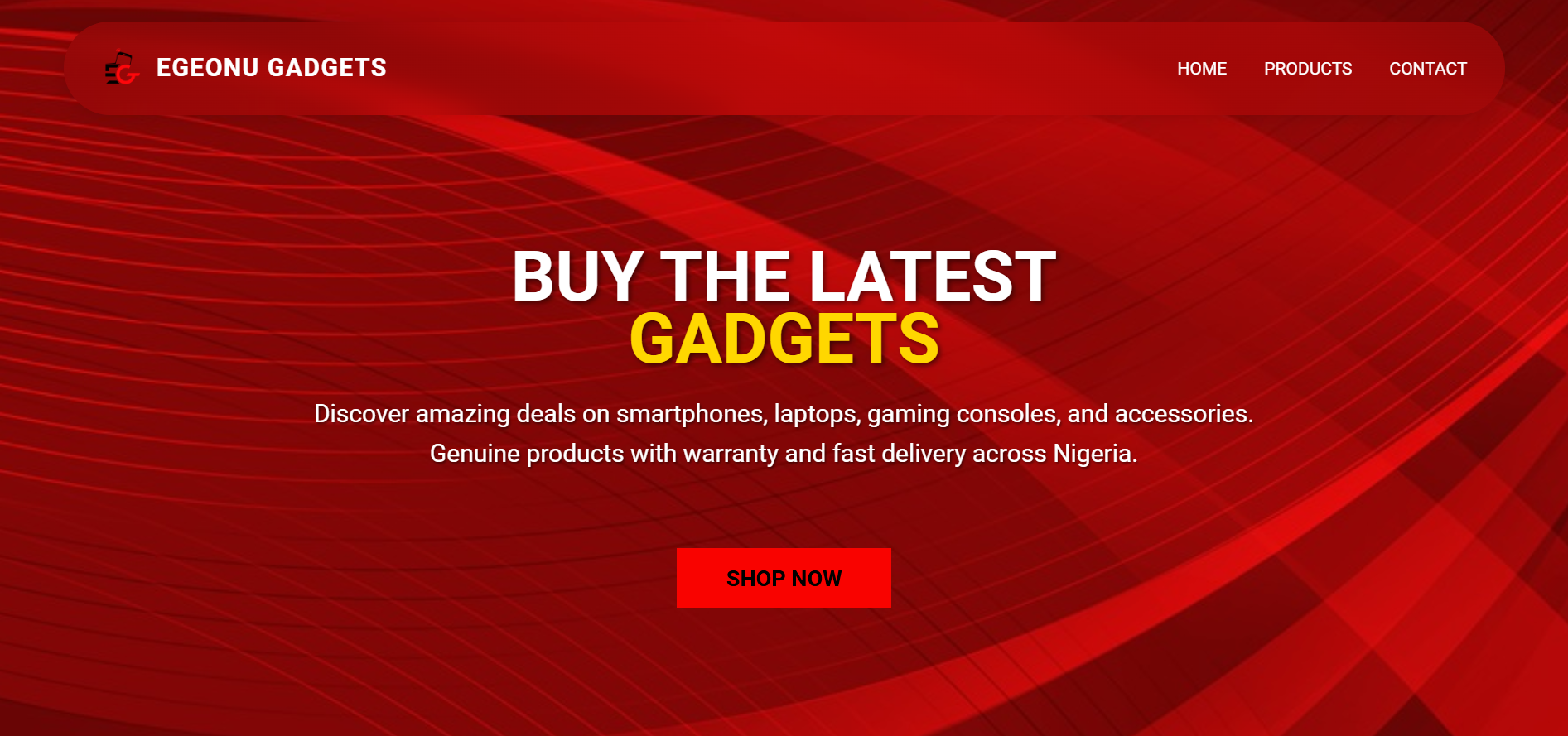 Ecommerce Showcase Website